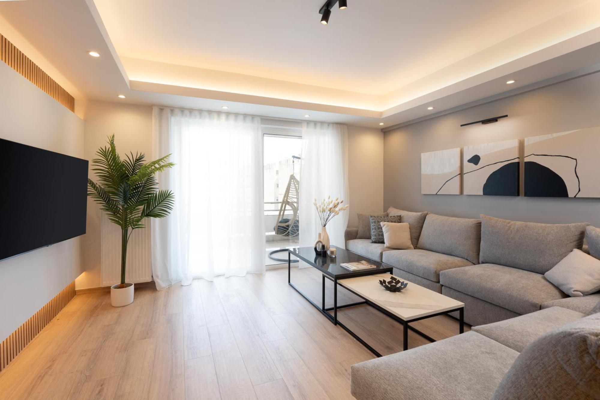 Luxury 4 Bedrooms Apartment Near Flisvos Marina Piraeus Bagian luar foto